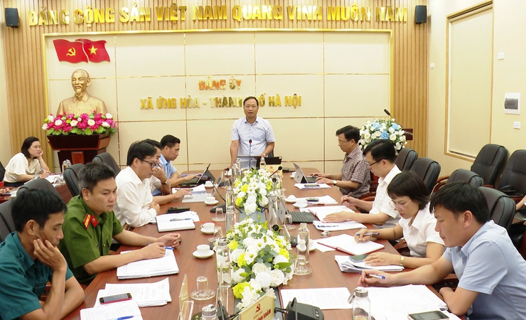 ĐẢNG UỶ XÃ ỨNG HOÀ TỔ CHỨC HỘI NGHỊ BAN CHẤP HÀNH LẦN THỨ II, NHIỆM KỲ 2025 – 2030.- Ảnh 1.
