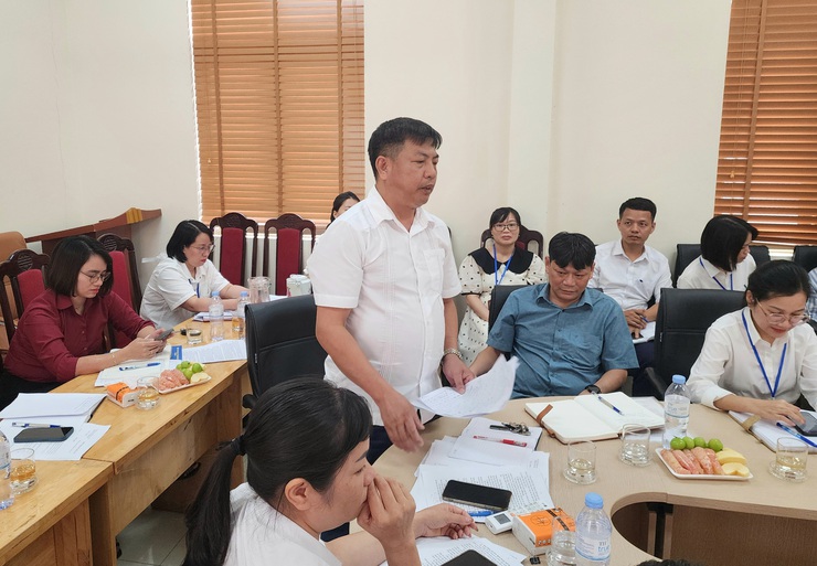 THƯỜNG TRỰC ĐẢNG ỦY XÃ LÀM VIỆC VỚI PHÒNG VĂN HÓA - XÃ HỘI VÀ TRUNG TÂM VH-TT&TT XÃ NỘI BÀI- Ảnh 7.
