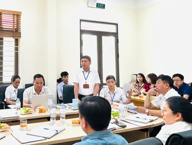 THƯỜNG TRỰC ĐẢNG ỦY XÃ LÀM VIỆC VỚI PHÒNG VĂN HÓA - XÃ HỘI VÀ TRUNG TÂM VH-TT&TT XÃ NỘI BÀI- Ảnh 9.