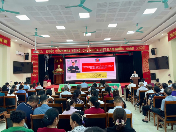 Xã Thiên Lộc tổ chức Hội nghị tuyên truyền Luật Đất đai năm 2024 và các quy định về giải phóng mặt bằng- Ảnh 2.