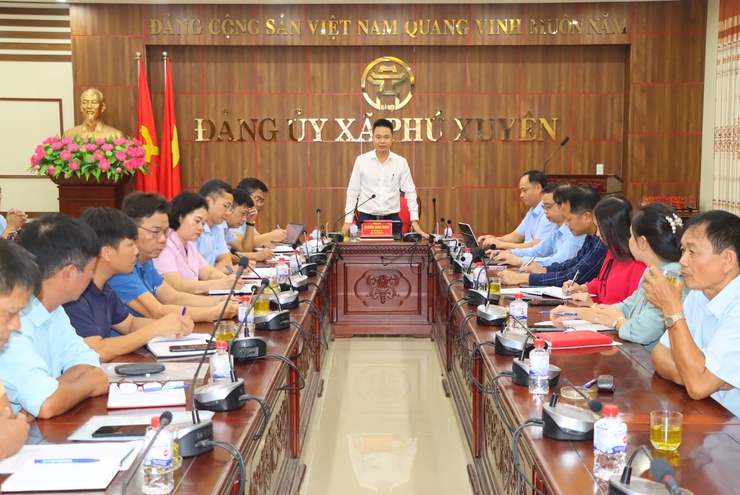 Hội nghị làm việc giữa Thường trực Đảng ủy xã với các Chi bộ  tiểu khu: Mỹ Lâm, Thao Chính, Đông Đoài, Đại Nam và Phú Mỹ- Ảnh 13.