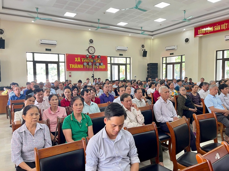 Xã Thiên Lộc tổ chức Hội nghị tuyên truyền Luật Đất đai năm 2024 và các quy định về giải phóng mặt bằng- Ảnh 7.