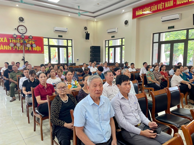 Xã Thiên Lộc tổ chức Hội nghị tuyên truyền Luật Đất đai năm 2024 và các quy định về giải phóng mặt bằng- Ảnh 6.