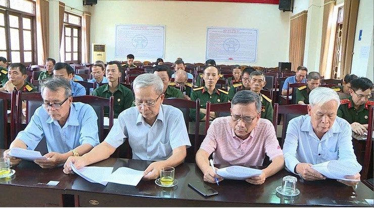 Hội Cựu chiến binh xã Phúc Thọ xin ý kiến đóng góp của các đồng chí nguyên Lãnh đạo Hội qua các thời kỳ vào Văn kiện Đại hội Cựu chiến binh các cấp- Ảnh 3.