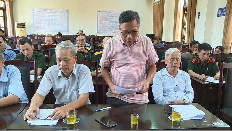 Hội Cựu chiến binh xã Phúc Thọ xin ý kiến đóng góp của các đồng chí nguyên Lãnh đạo Hội qua các thời kỳ vào Văn kiện Đại hội Cựu chiến binh các cấp- Ảnh 4.