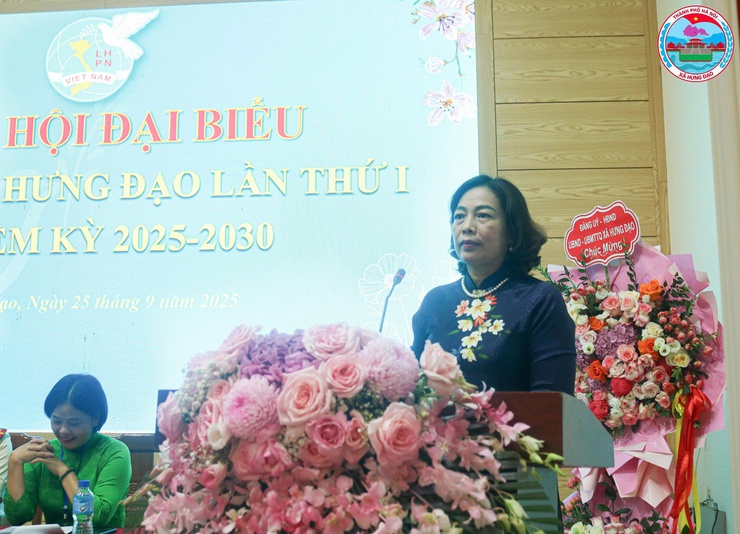 ĐẠI HỘI ĐẠI BIỂU PHỤ NỮ XÃ HƯNG ĐẠO LẦN THỨ I, NHIỆM KỲ 2025 – 2030- Ảnh 7.