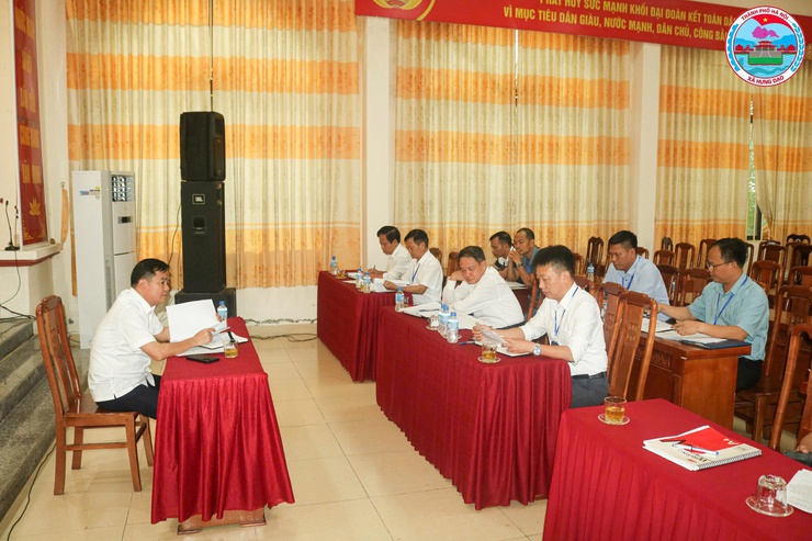 HỘI NGHỊ HỘI ĐỒNG BỒI THƯỜNG, HỖ TRỢ VÀ TÁI ĐỊNH CƯ CÔNG TÁC GIẢI PHÓNG MẶT BẰNG TRÊN ĐỊA BÀN XÃ HƯNG ĐẠO- Ảnh 1.