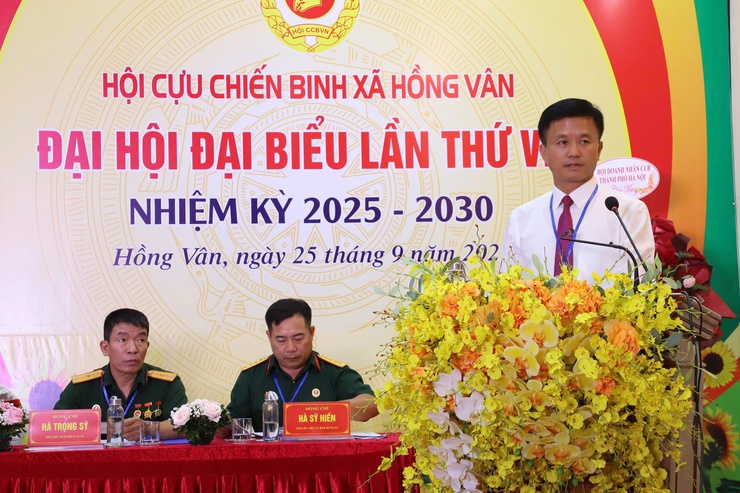 HỘI CỰU CHIẾN BINH XÃ HỒNG VÂN TỔ CHỨC THÀNH CÔNG ĐẠI HỘI ĐẠI BIỂU LẦN THỨ VIII NHIỆM KỲ 2025- 2030- Ảnh 4.