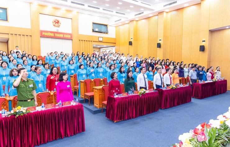Đại hội Phụ nữ phường Thanh Xuân lần thứ nhất: Dấu ấn của tinh thần "Đoàn kết - Trách nhiệm - Đổi mới - Phát triển"- Ảnh 1.