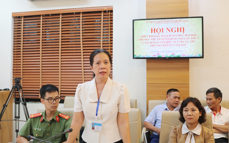 Quốc Oai triển khai kế hoạch tổ chức Đại hội Thể dục Thể thao xã lần thứ I năm 2025- Ảnh 7.