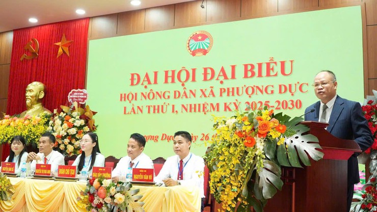 ĐẠI HỘI ĐẠI BIỂU HỘI NÔNG DÂN XÃ PHƯỢNG DỰC LẦN THỨ I, NHIỆM KỲ 2025-2030: "ĐOÀN KẾT - ĐỔI MỚI - HÀNH ĐỘNG - SÁNG TẠO - PHÁT TRIỂN"- Ảnh 2.