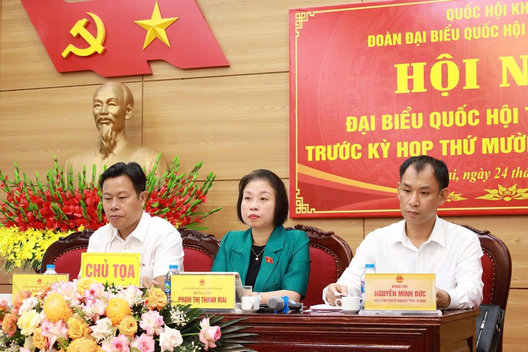 Đoàn đại biểu Quốc hội TP Hà Nội tiếp xúc cử tri tại đơn vị bầu cử số 7- Ảnh 1.