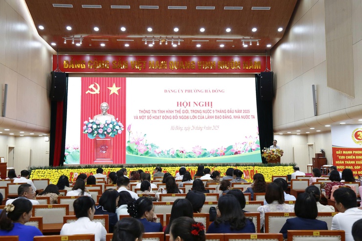 Hội nghị thông tin về tình hình thế giới, trong nước 9 tháng đầu năm 2025- Ảnh 1.