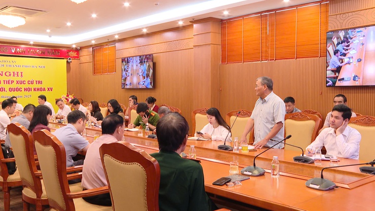 Cử tri xã Thanh Trì, Thanh Oai, Bình Minh kiến nghị về hạ tầng, đất đai, giáo dục với Đoàn đại biểu Quốc hội - TP.Hà Nội.- Ảnh 7.