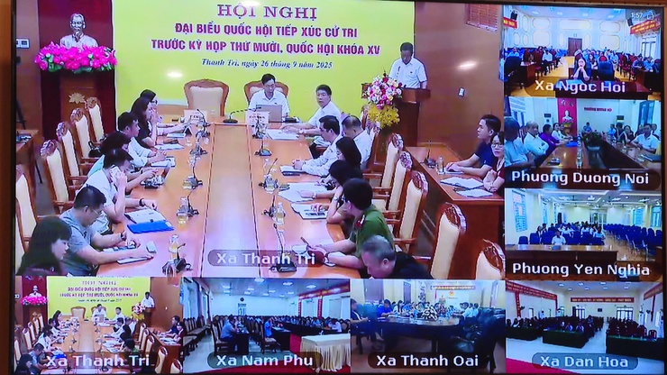 Cử tri xã Thanh Trì, Thanh Oai, Bình Minh kiến nghị về hạ tầng, đất đai, giáo dục với Đoàn đại biểu Quốc hội - TP.Hà Nội.- Ảnh 1.