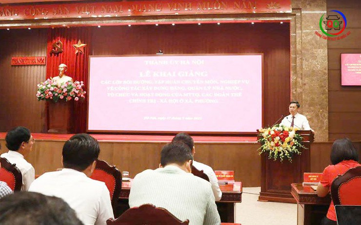 Hà Nội: Tập huấn chuyên môn, nghiệp vụ công tác xây dựng Đảng, quản lý nhà nước, MTTQ và các đoàn thể cho 373 lãnh đạo xã, phường- Ảnh 1.