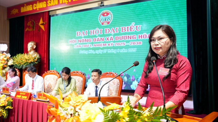 Đại hội đại biểu Hội Nông dân xã Dương Hoà lần thứ I, nhiệm kỳ 2025–2030 - Ảnh 11.