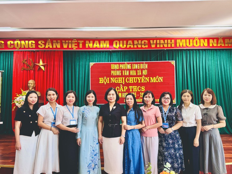 UBND phường Long Biên tổ chức Hội nghị chuyên môn cấp THCS năm học 2025 – 2026- Ảnh 3.