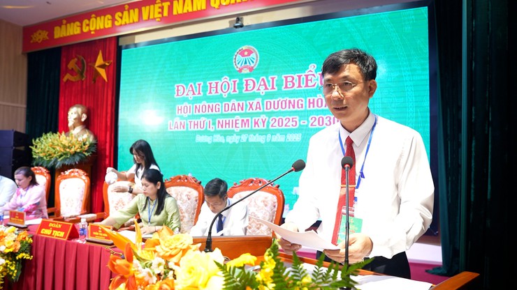 Đại hội đại biểu Hội Nông dân xã Dương Hoà lần thứ I, nhiệm kỳ 2025–2030 - Ảnh 5.