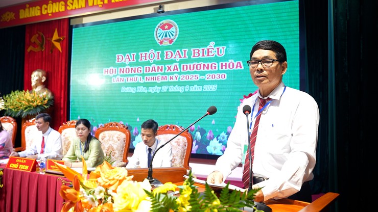 Đại hội đại biểu Hội Nông dân xã Dương Hoà lần thứ I, nhiệm kỳ 2025–2030 - Ảnh 8.