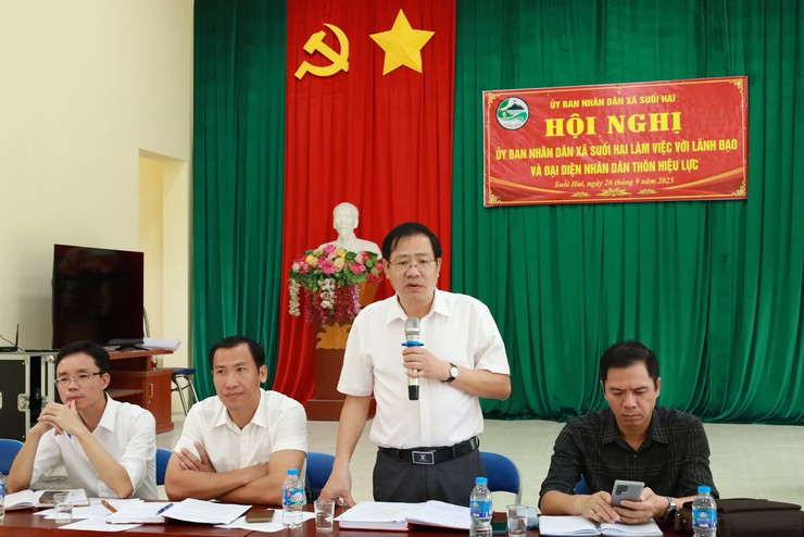 UBND xã Suối Hai tổ chức buổi làm việc với lãnh đạo và đại diện nhân dân thôn Hiệu Lực- Ảnh 2.