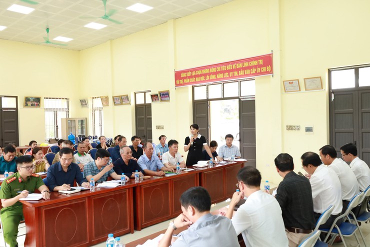 UBND xã Suối Hai tổ chức buổi làm việc với lãnh đạo và đại diện nhân dân thôn Hiệu Lực- Ảnh 1.