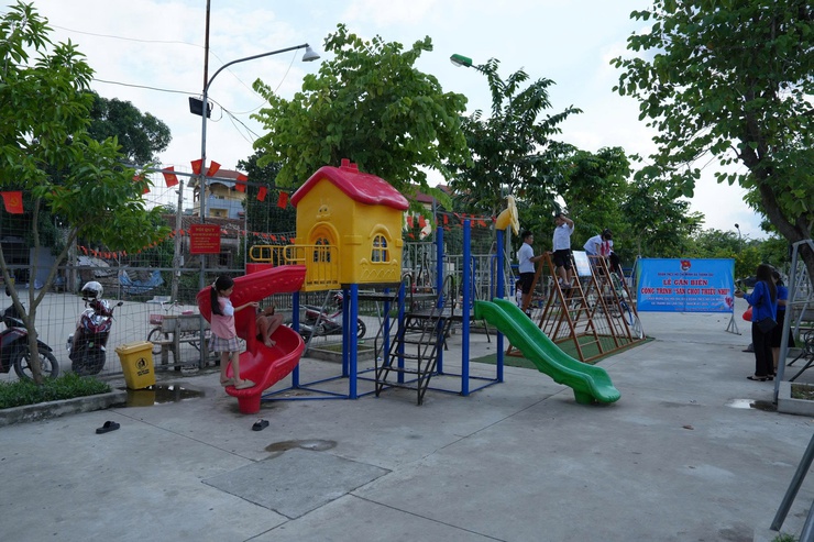 Đoàn xã Thanh Oai gắn biến công trình "Sân chơi thiếu nhi"- Ảnh 5.