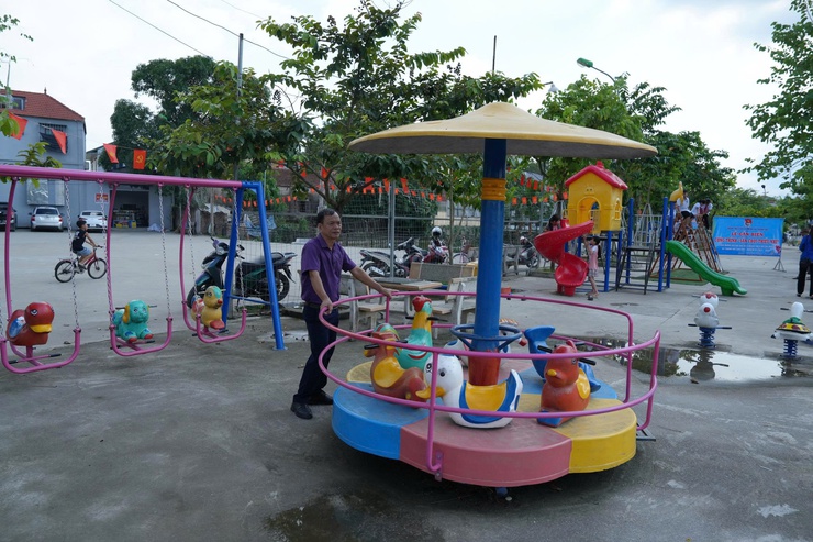 Đoàn xã Thanh Oai gắn biến công trình "Sân chơi thiếu nhi"- Ảnh 4.
