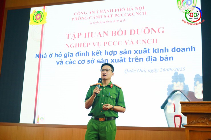 Quốc Oai tập huấn, huấn luyện nghiệp vụ PCCC (Phòng cháy chữa cháy) và CNCH (Cứu nạn cứu hộ)- Ảnh 2.