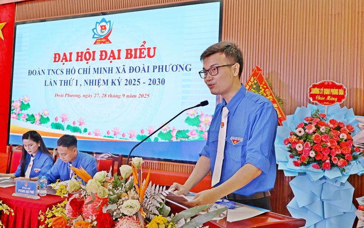 Đại hội đại biểu Đoàn thanh niên xã Đoài Phương lần thứ I nhiệm kỳ 2025 – 2030- Ảnh 6.