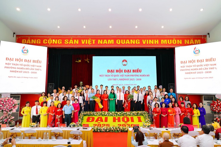 ĐẠI HỘI ĐẠI BIỂU ỦY BAN MẶT TRẬN TỔ QUỐC VIỆT NAM PHƯỜNG NGHĨA ĐÔ LẦN THỨ I, NHIỆM KỲ 2025 – 2030- Ảnh 4.