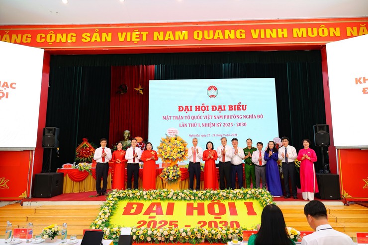 ĐẠI HỘI ĐẠI BIỂU ỦY BAN MẶT TRẬN TỔ QUỐC VIỆT NAM PHƯỜNG NGHĨA ĐÔ LẦN THỨ I, NHIỆM KỲ 2025 – 2030- Ảnh 2.