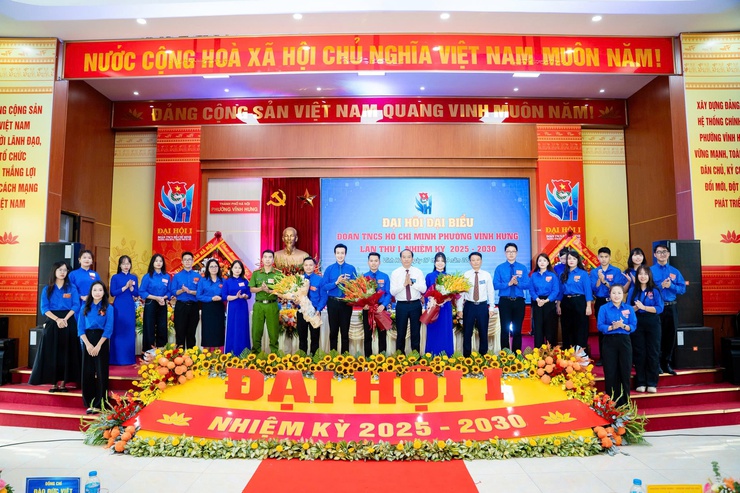 ĐẠI HỘI ĐẠI BIỂU ĐOÀN TNCS HỒ CHÍ MINH PHƯỜNG VĨNH HƯNG LẦN THỨ I, NHIỆM KỲ 2025 – 2030 - Ảnh 5.