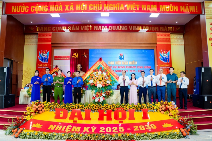 ĐẠI HỘI ĐẠI BIỂU ĐOÀN TNCS HỒ CHÍ MINH PHƯỜNG VĨNH HƯNG LẦN THỨ I, NHIỆM KỲ 2025 – 2030 - Ảnh 2.