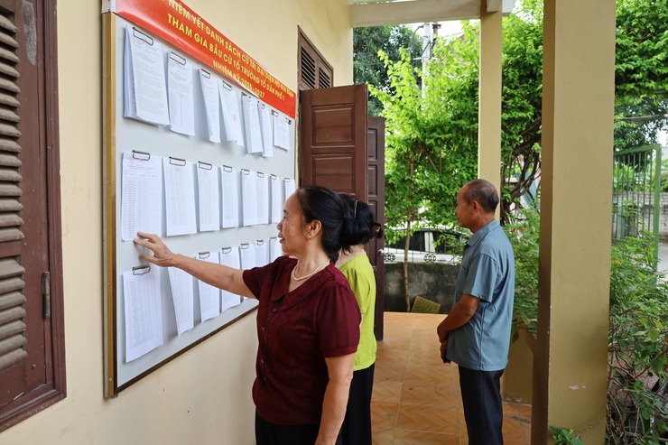 Cử tri phường Tùng Thiện tích cực tham gia bầu cử Tổ trưởng Tổ dân phố nhiệm kỳ 2025-2027- Ảnh 4.