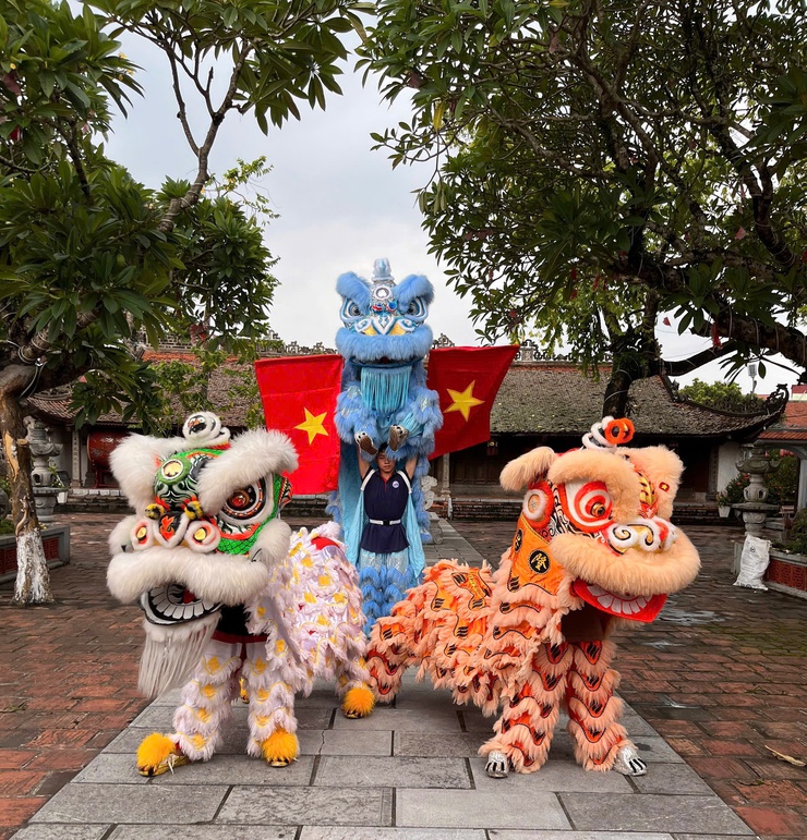 Câu lạc bộ Lân Sư Rồng Thiên Phúc thôn Song Khê – Giữ gìn và lan tỏa nét đẹp văn hóa dân gian- Ảnh 1.