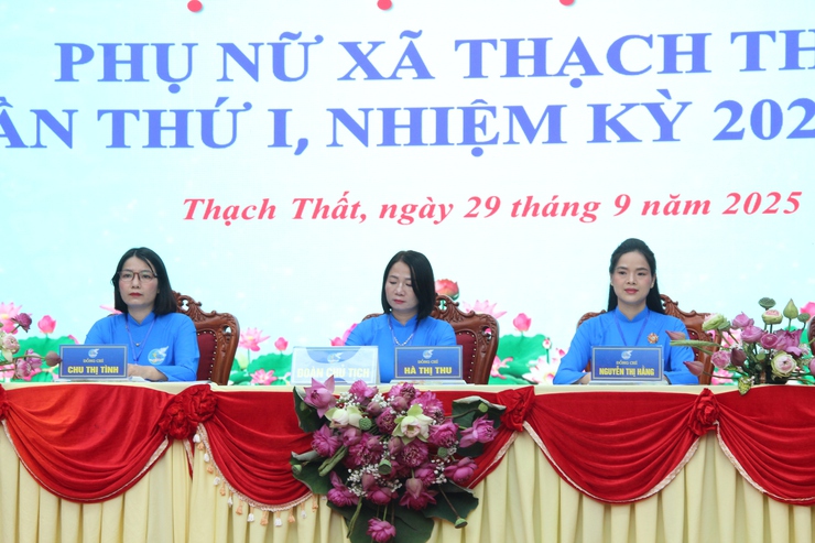 Chúc mừng Đại hội đại biểu Phụ nữ xã Thạch Thất lần thứ I, nhiệm kỳ 2025-2030 thành công tốt đẹp.- Ảnh 11.