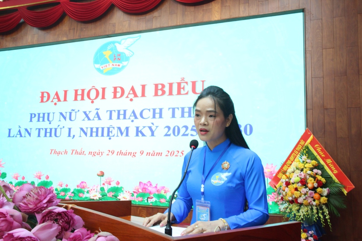Chúc mừng Đại hội đại biểu Phụ nữ xã Thạch Thất lần thứ I, nhiệm kỳ 2025-2030 thành công tốt đẹp.- Ảnh 15.