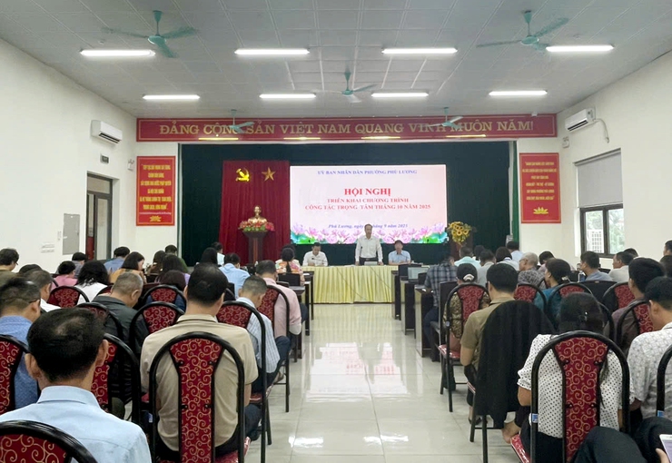 Phường Phú Lương triển khai chương trình công tác trọng tâm tháng 10/2025- Ảnh 1.