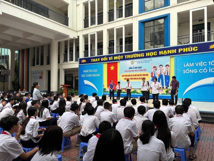UBND Phường Ô Chợ Dừa : Tổ chức truyền thông chăm sóc sức khỏe sinh sản vị thành niên, thành niên- Ảnh 3.