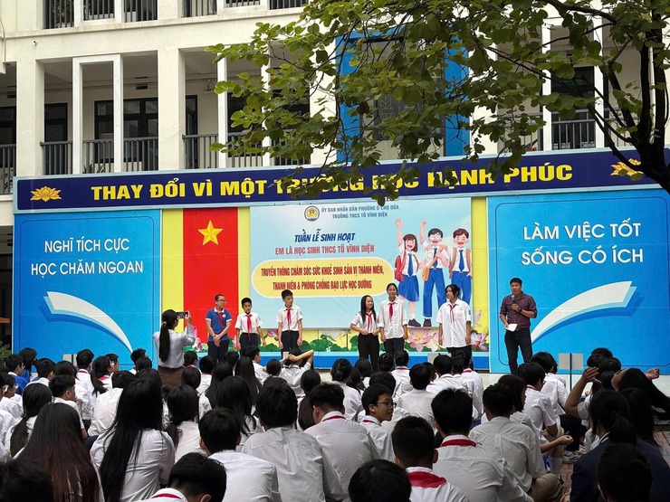 UBND Phường Ô Chợ Dừa : Tổ chức truyền thông chăm sóc sức khỏe sinh sản vị thành niên, thành niên- Ảnh 4.