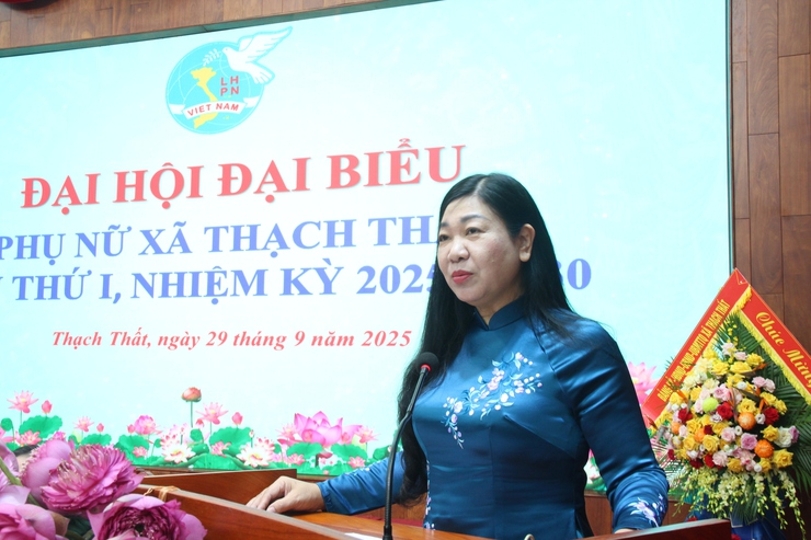 Chúc mừng Đại hội đại biểu Phụ nữ xã Thạch Thất lần thứ I, nhiệm kỳ 2025-2030 thành công tốt đẹp.- Ảnh 4.