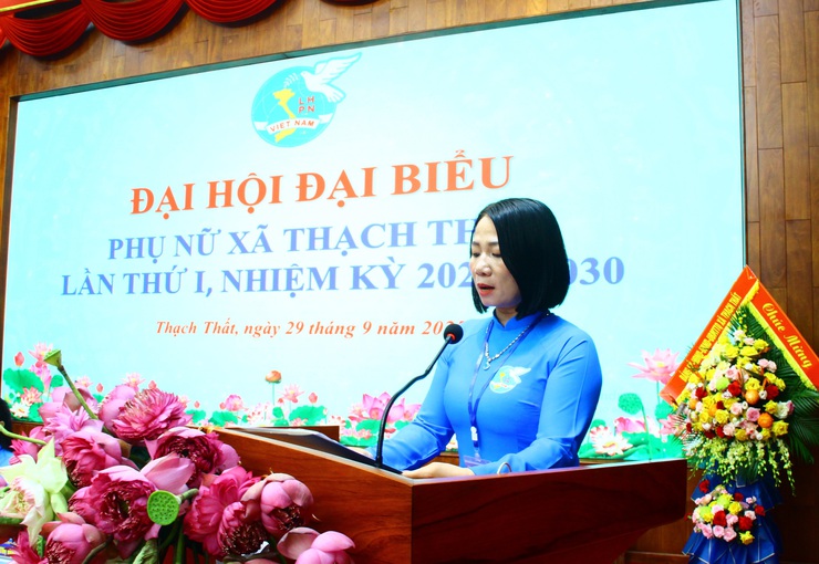 Chúc mừng Đại hội đại biểu Phụ nữ xã Thạch Thất lần thứ I, nhiệm kỳ 2025-2030 thành công tốt đẹp.- Ảnh 13.
