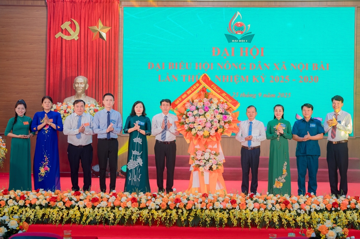 Đại hội đại biểu Hội Nông dân xã Nội Bài lần thứ I, nhiệm kỳ 2025-2030: "Đoàn kết - Đổi mới - Hành động - Hợp tác - Phát triển"- Ảnh 1.