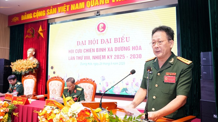 Đại hội đại biểu Hội Cựu chiến binh xã Dương Hòa lần thứ VIII, nhiệm kỳ 2025 - 2030
- Ảnh 5.