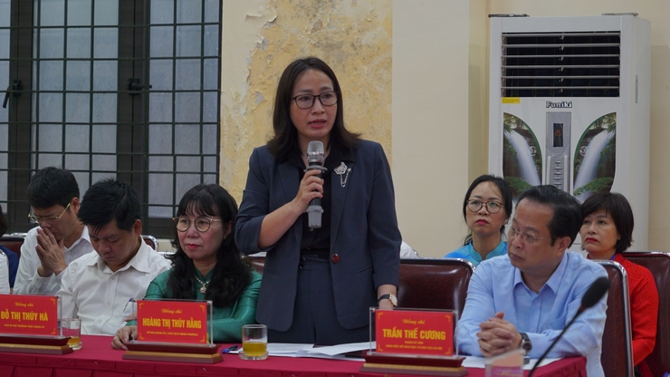 Phó Thủ tướng Chính phủ Bùi Thanh Sơn thăm, làm việc với phường Tây Mỗ và dự khánh thành phòng học STEM- Ảnh 6.