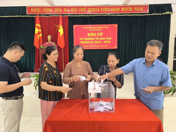 Phường Tây Mỗ bầu cử Tổ trưởng tổ dân phố, nhiệm kỳ 2025 - 2028- Ảnh 5.
