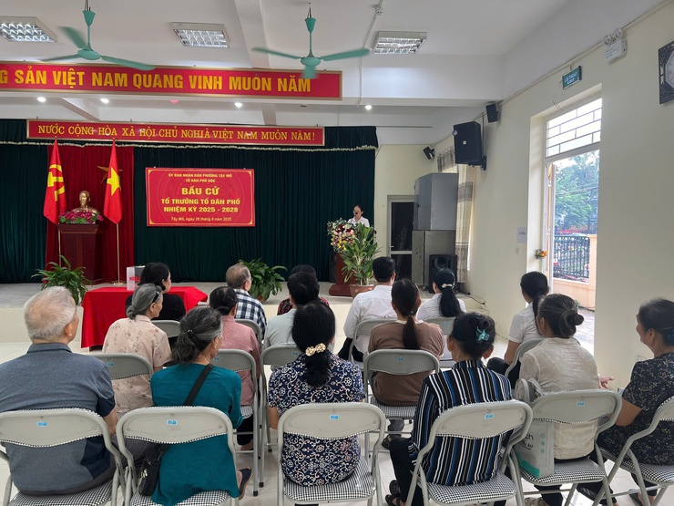 Phường Tây Mỗ bầu cử Tổ trưởng tổ dân phố, nhiệm kỳ 2025 - 2028- Ảnh 4.