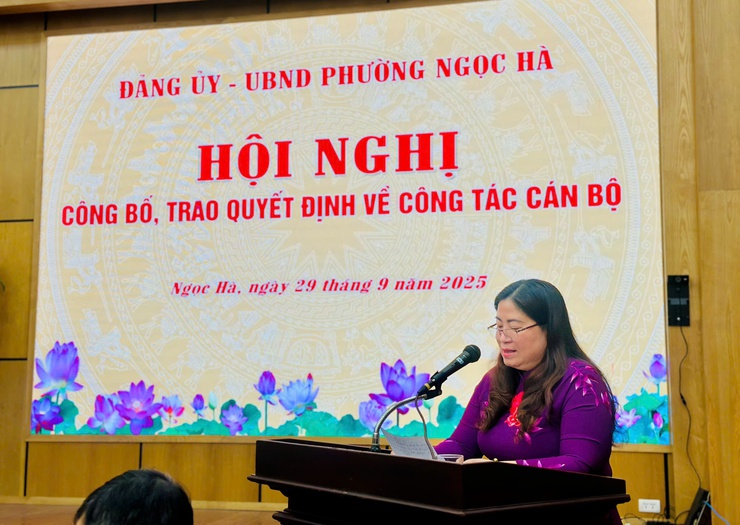 Phường Ngọc Hà: Kiện toàn đội ngũ, trao 9 quyết định về công tác cán bộ- Ảnh 4.