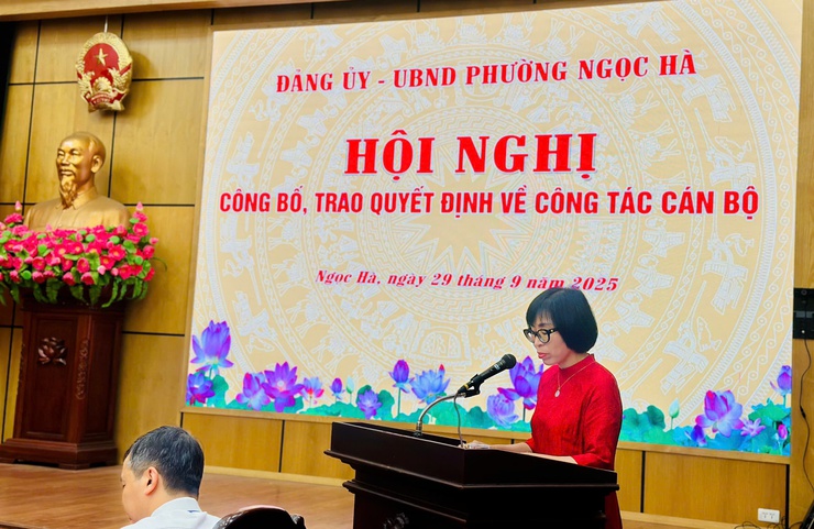 Phường Ngọc Hà: Kiện toàn đội ngũ, trao 9 quyết định về công tác cán bộ- Ảnh 5.